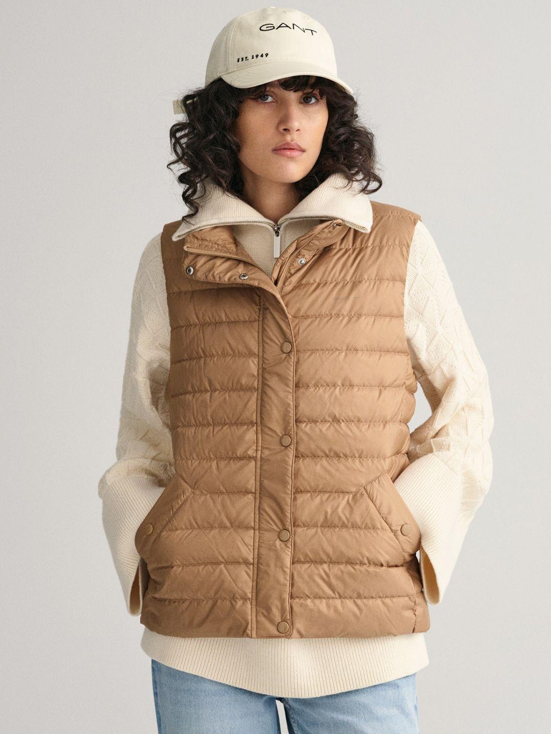 gant mock collar padded jacket