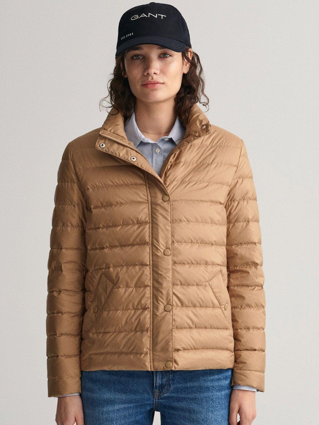 gant mock collar padded jacket