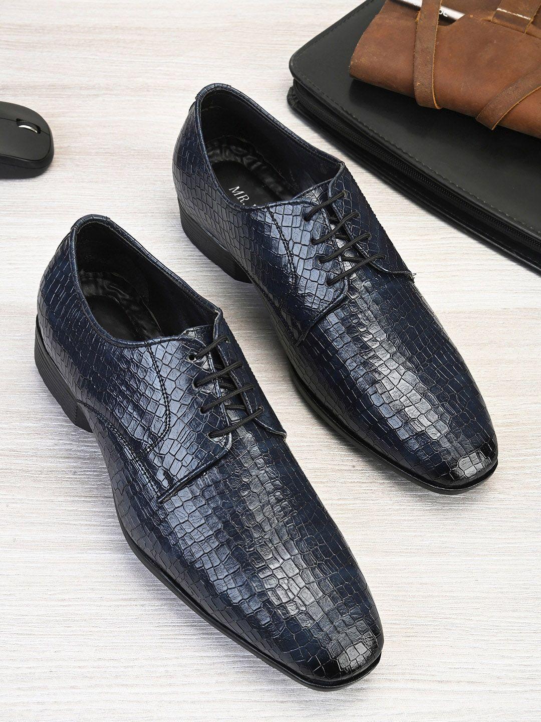 mr.wonker men textured formal derbys