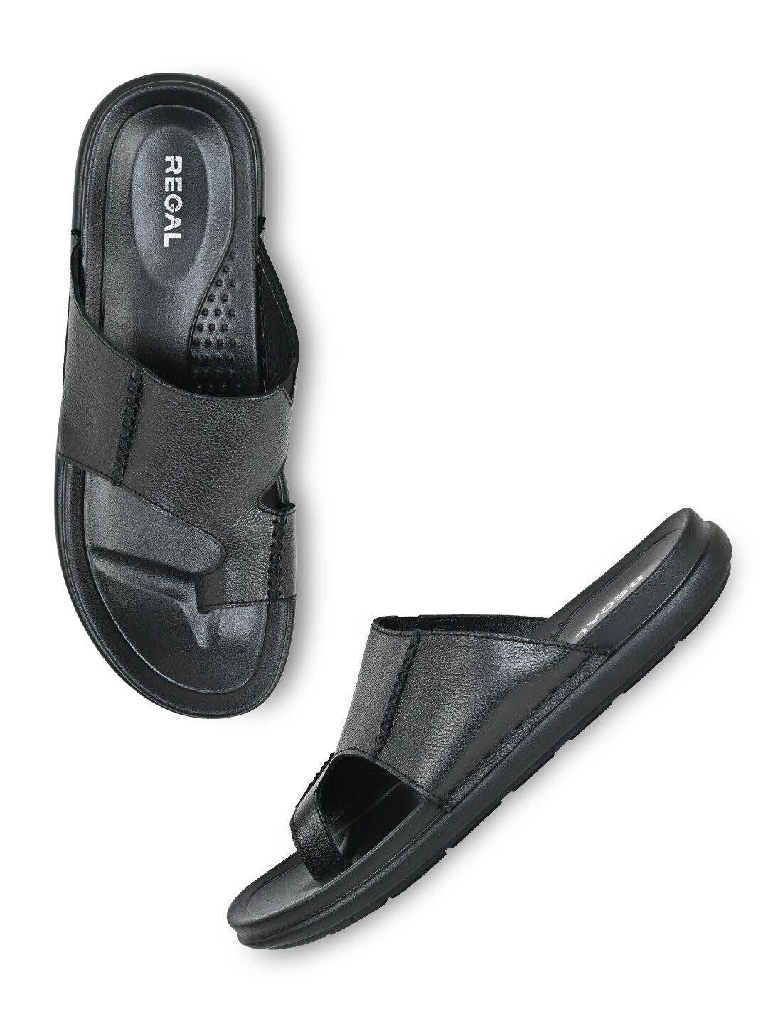 regal men leather comfort sandals