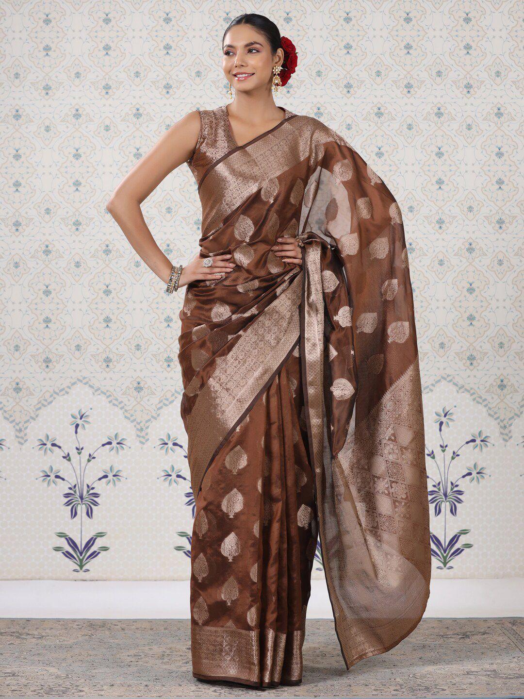 ode by house of pataudi ethnic motifs woven design silk cotton designer saree