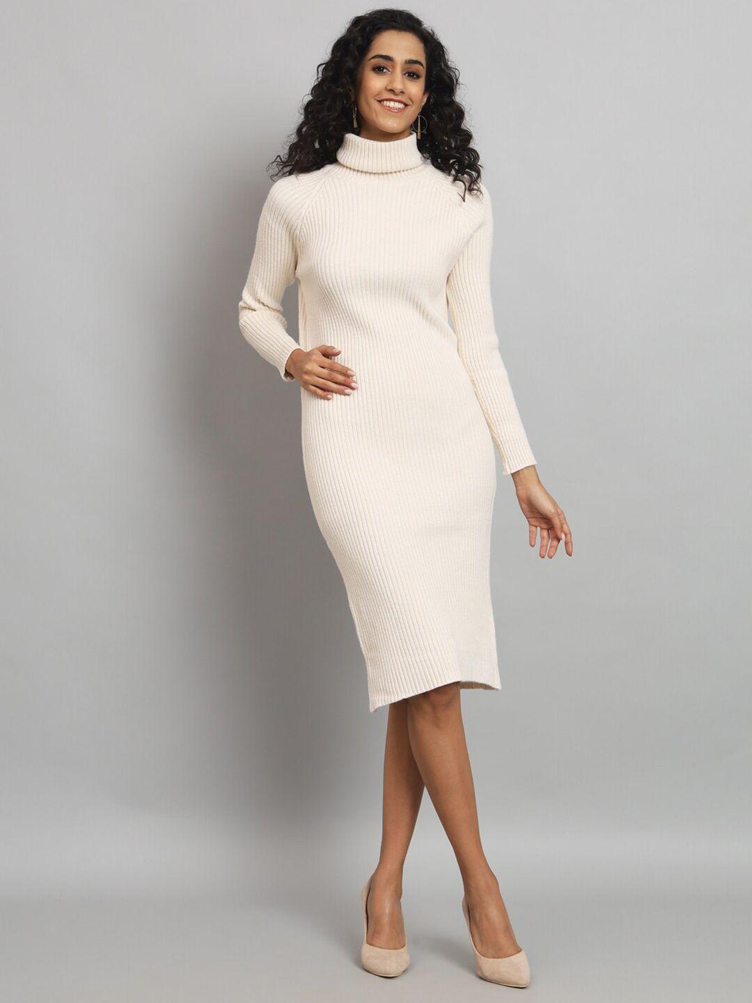 broowl ribbed woollen jumper dress