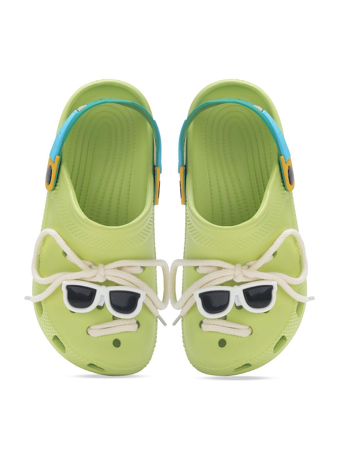 cassiey women green rubber clogs