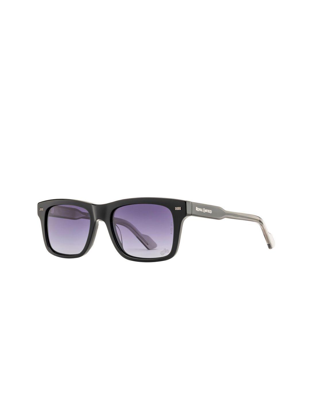 royal enfield men wayfarer sunglasses with polarised and uv protected lens re-20011-c02