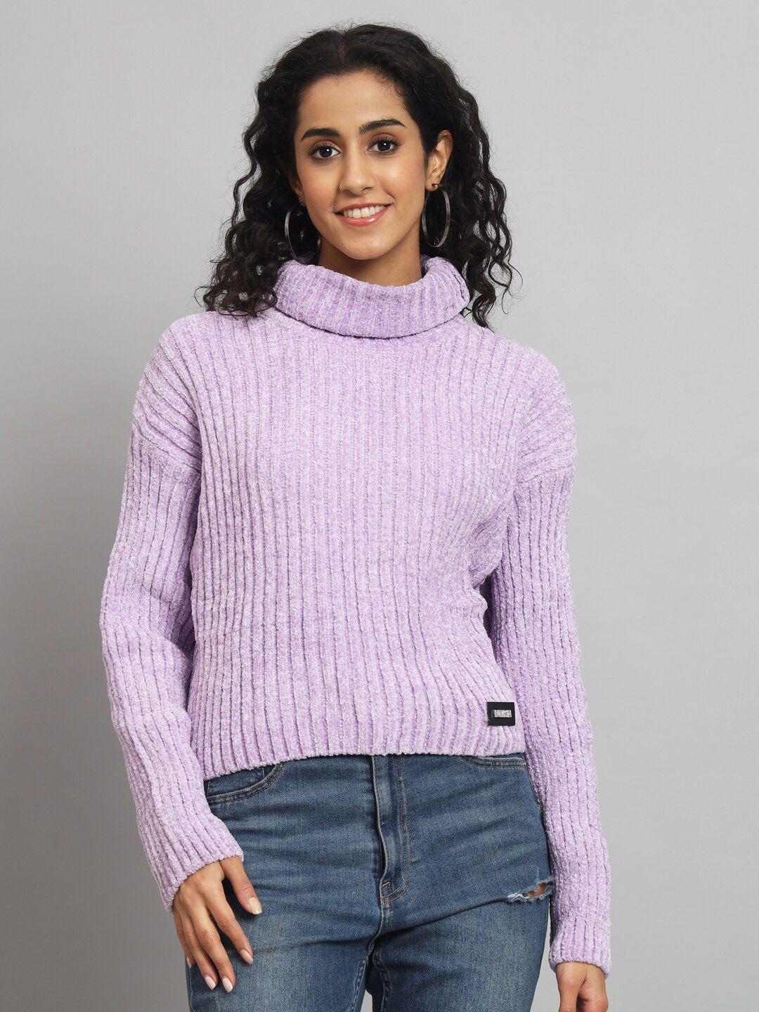 chemistry women purple woollen sweater vest