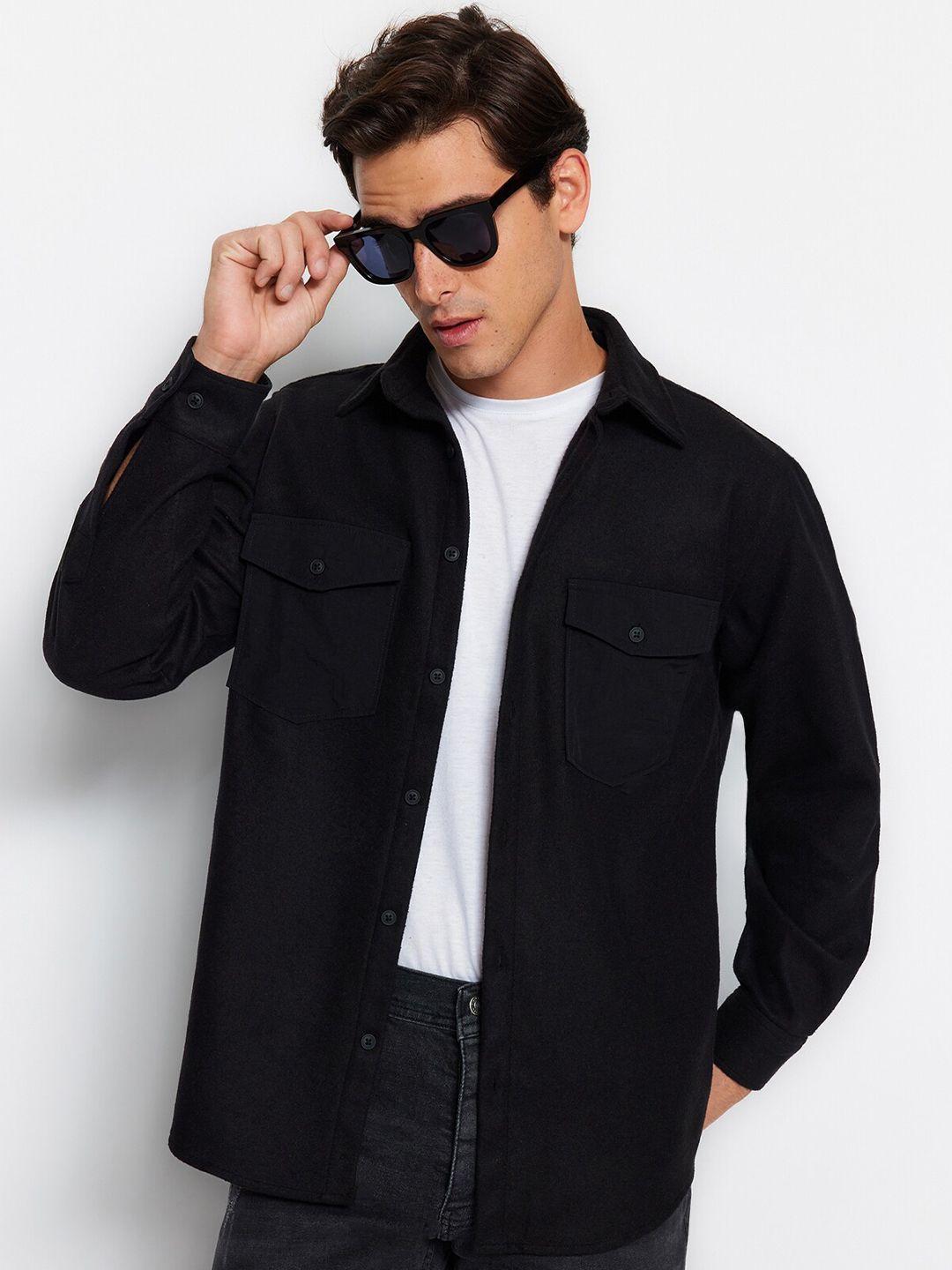 trendyol spread collar casual shirt