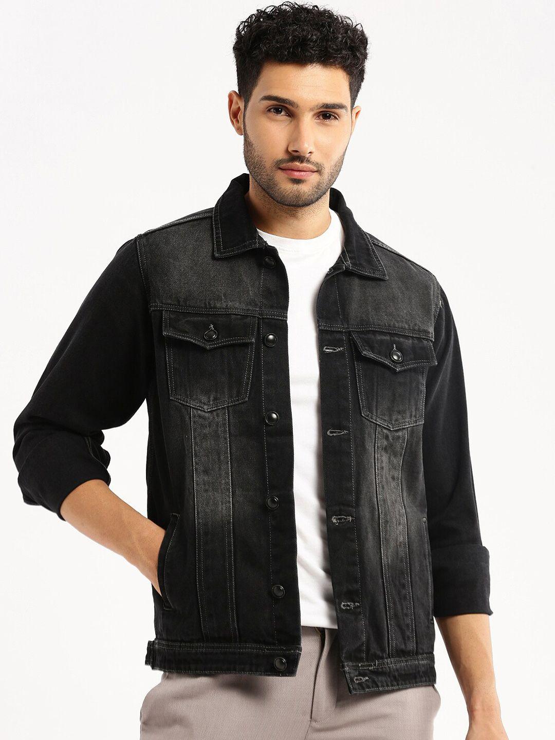 showoff spread collar windcheater denim jacket