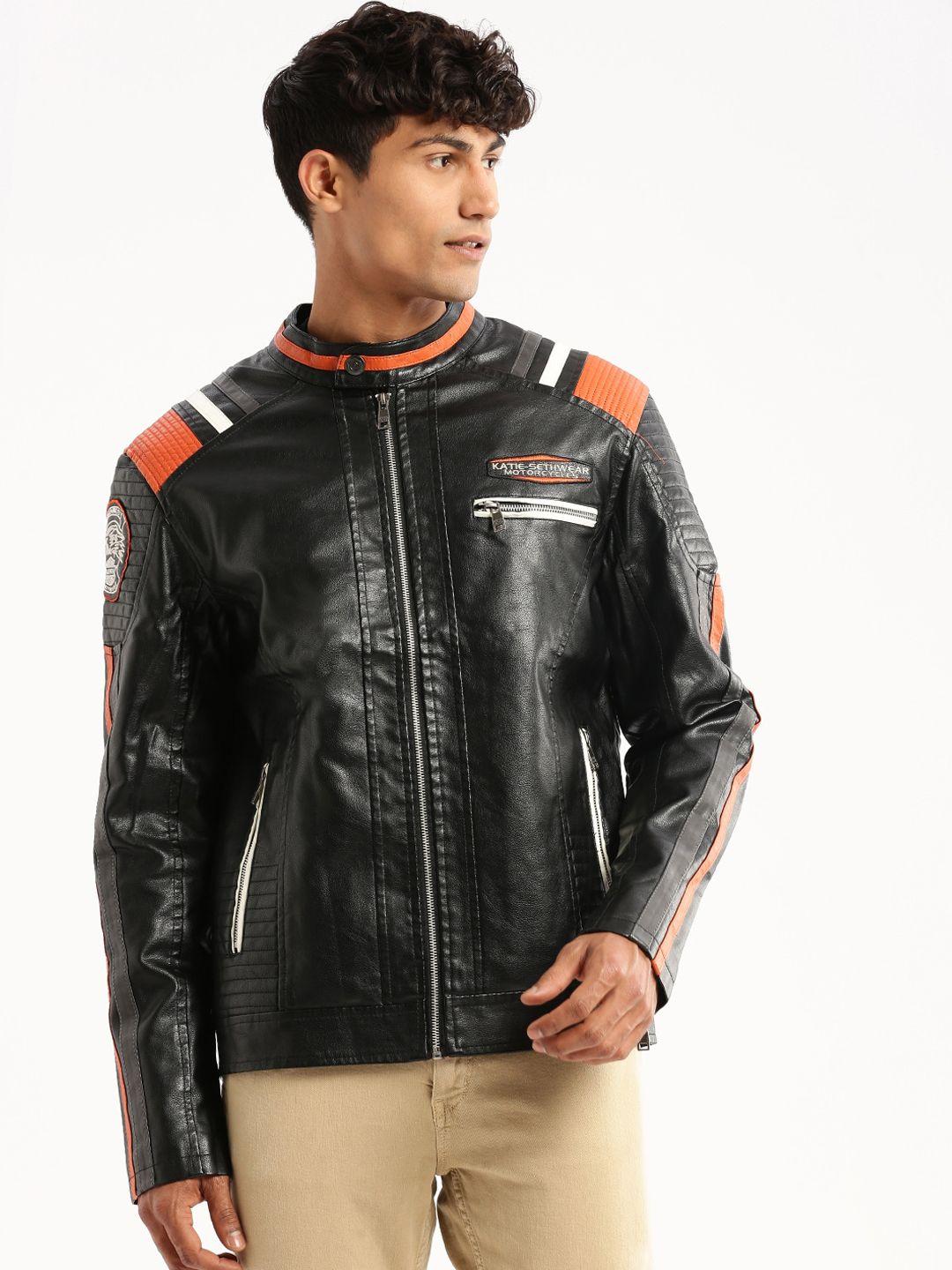 showoff windcheater mock collar biker jacket