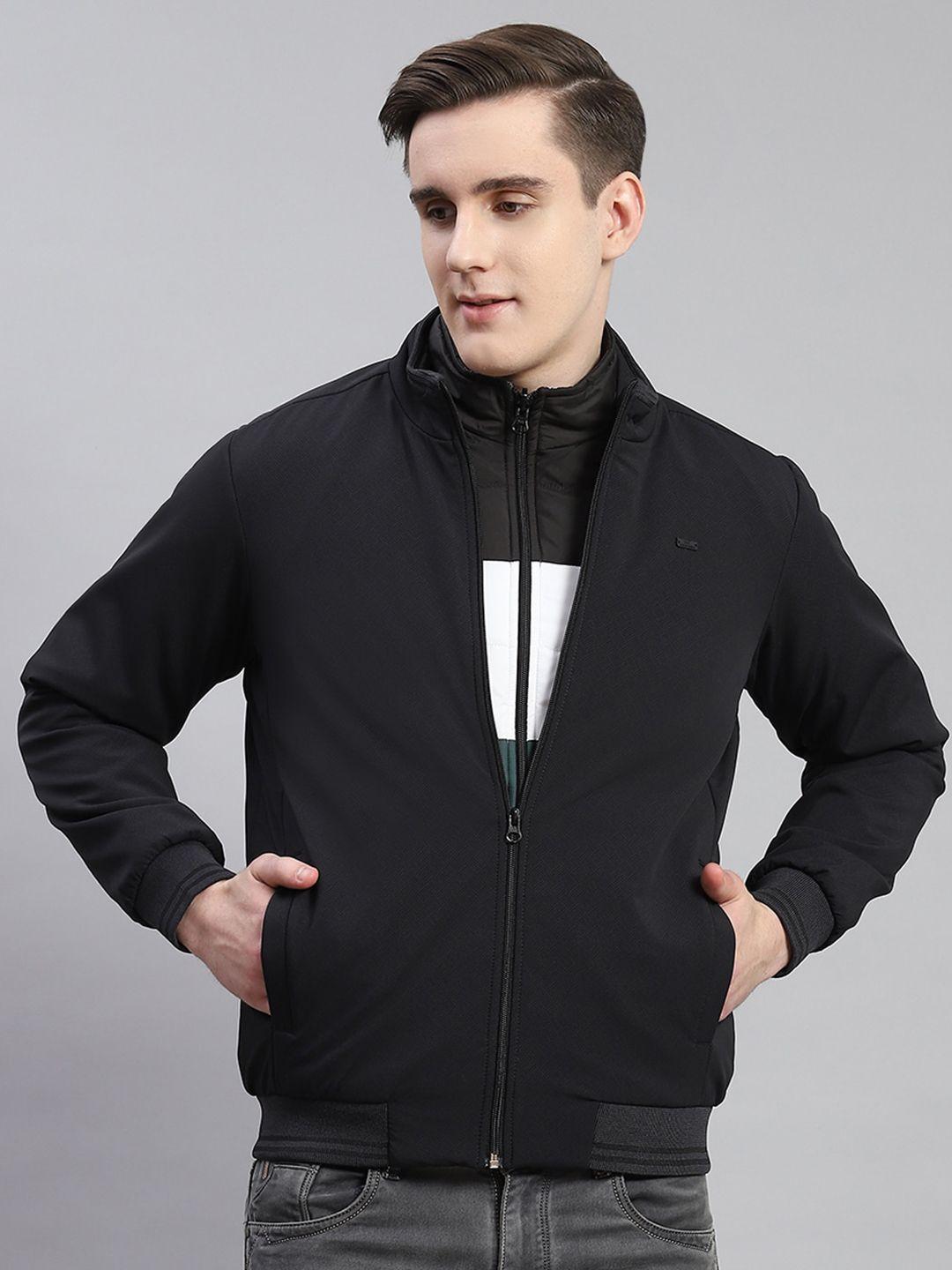 monte carlo mock collar lightweight bomber jacket