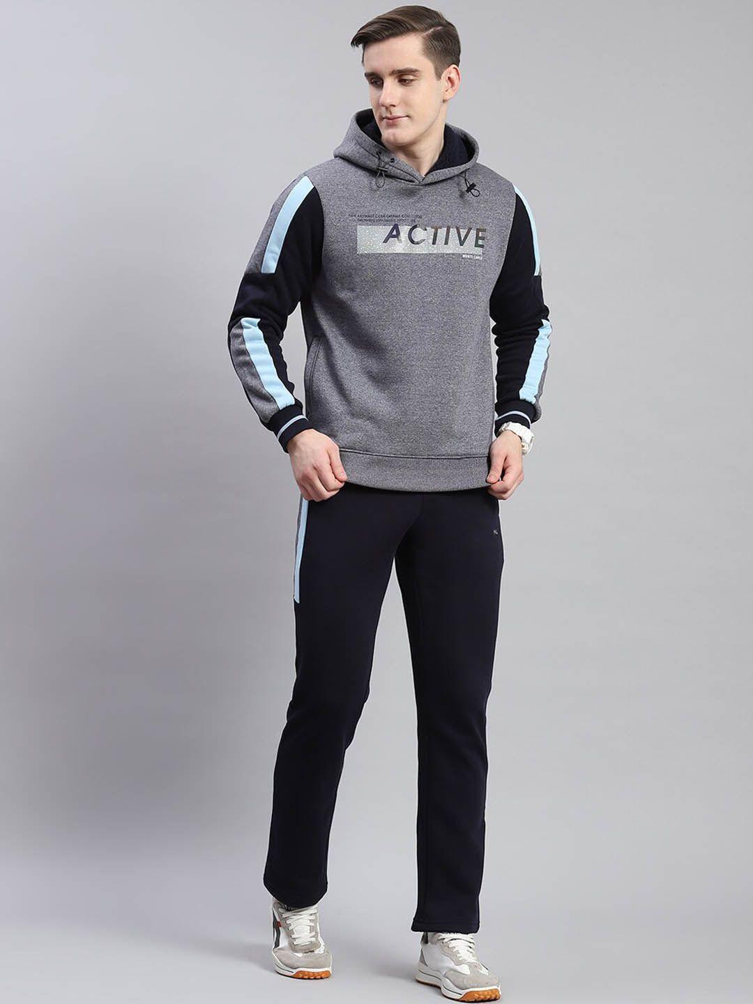 monte carlo printed hooded mid-rise tracksuit