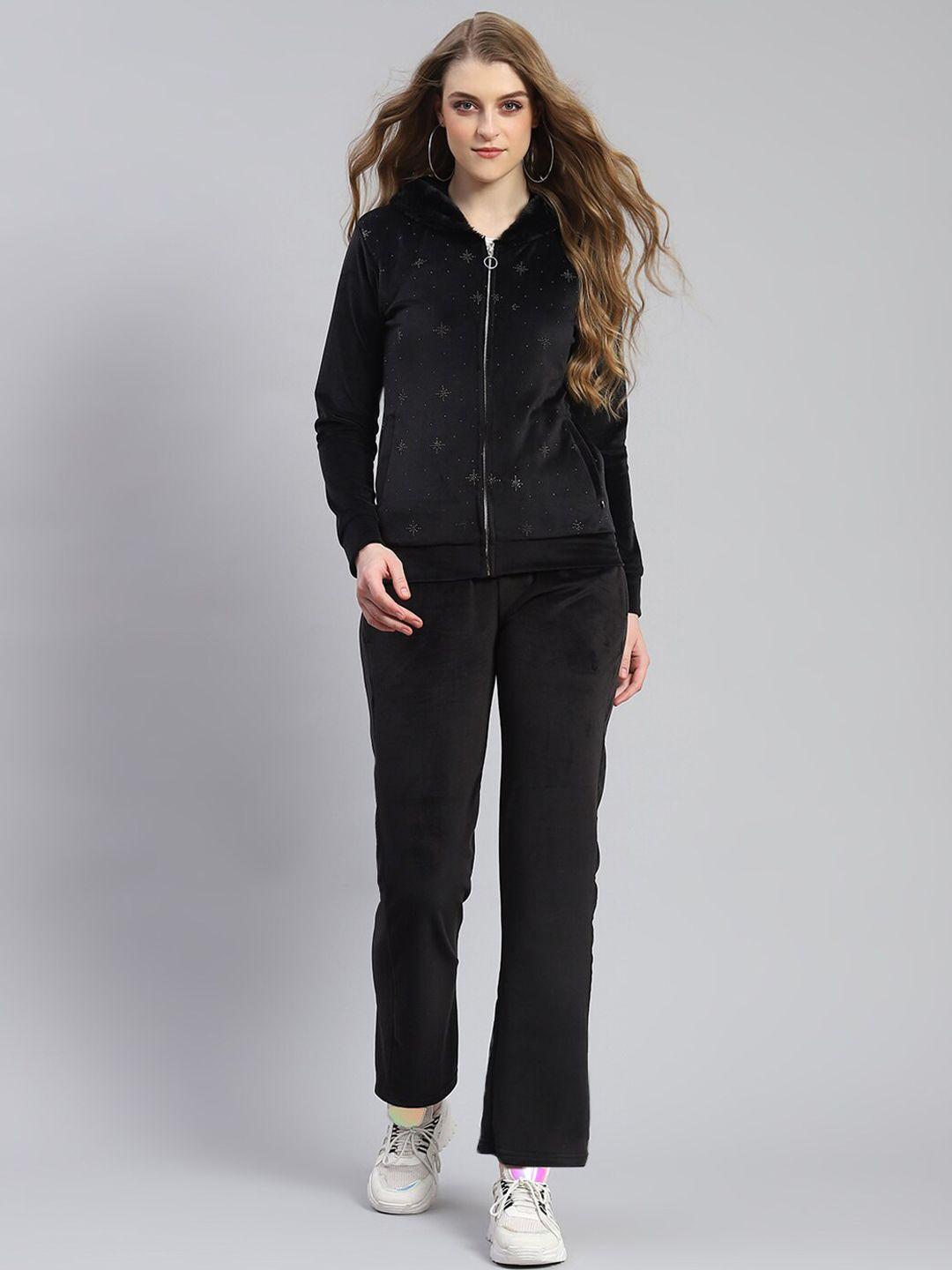 monte carlo mock collar mid-rise tracksuit