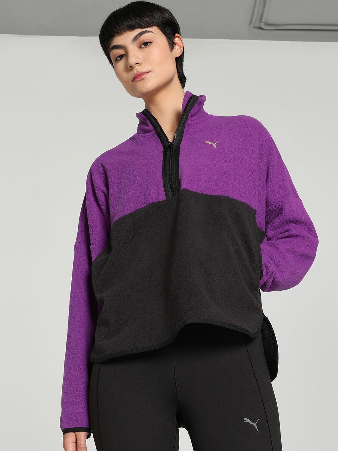 puma colourblocked sporty jacket