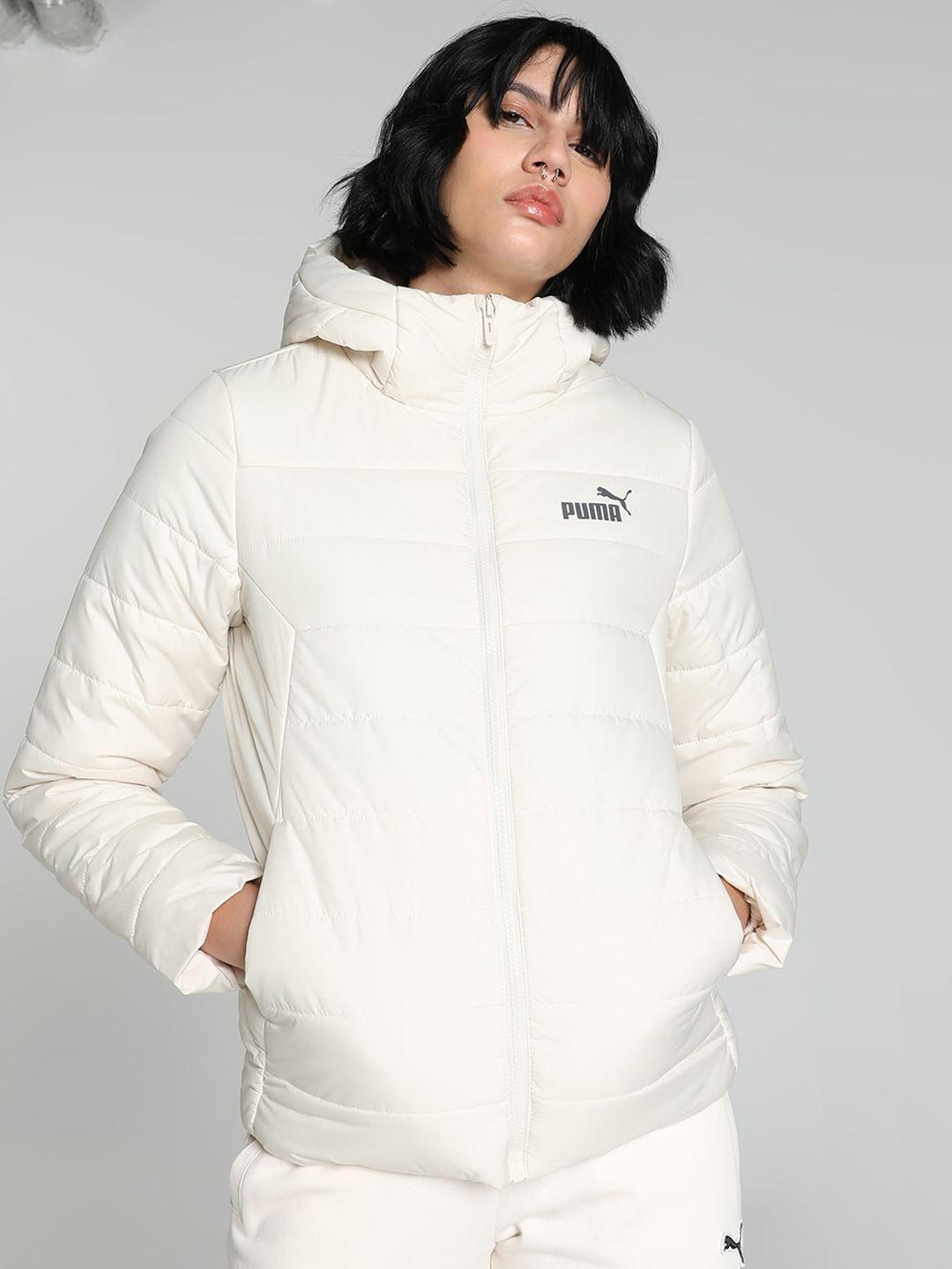 puma regular fit hooded padded jacket