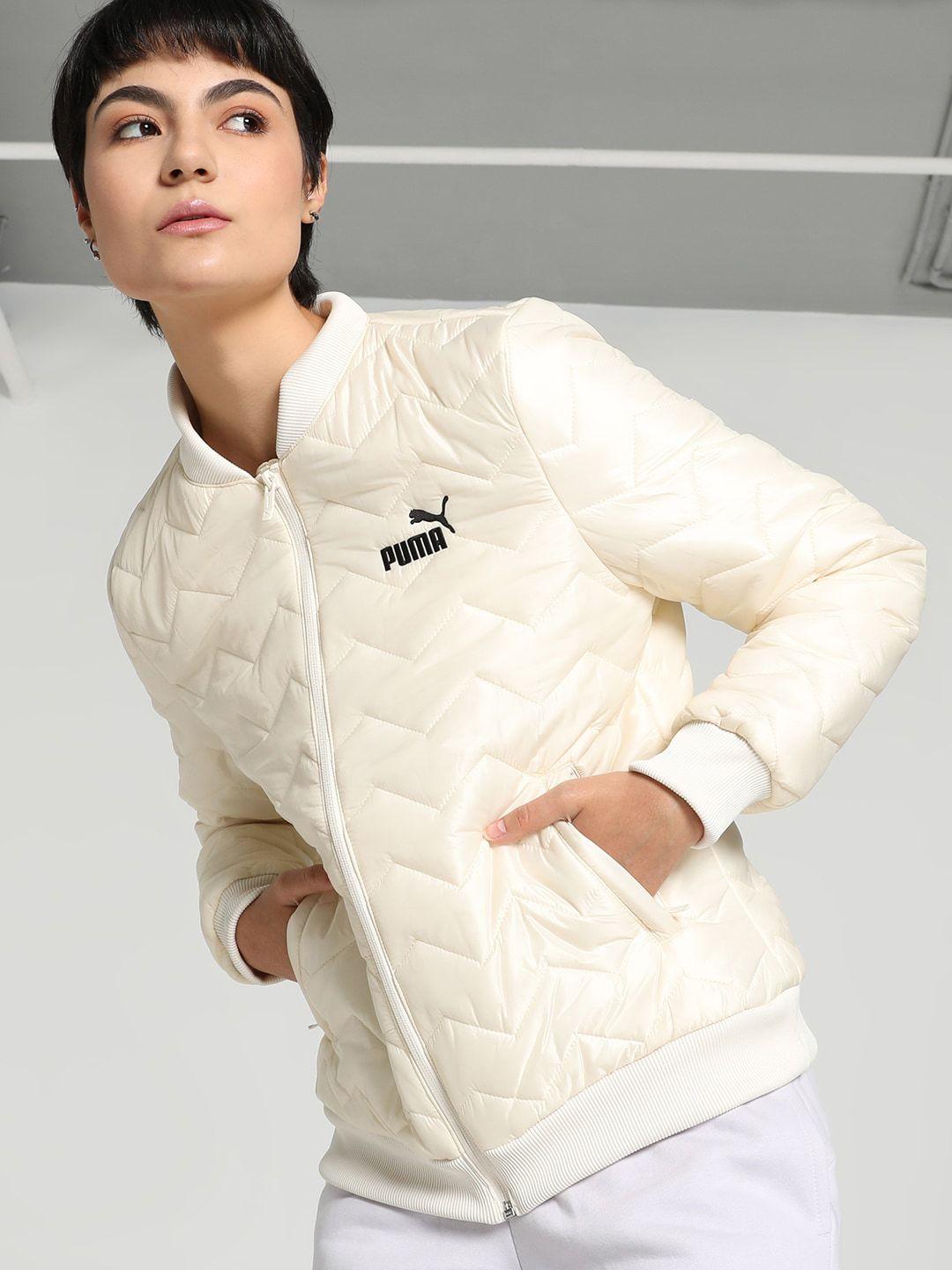 puma mock collar bomber jacket