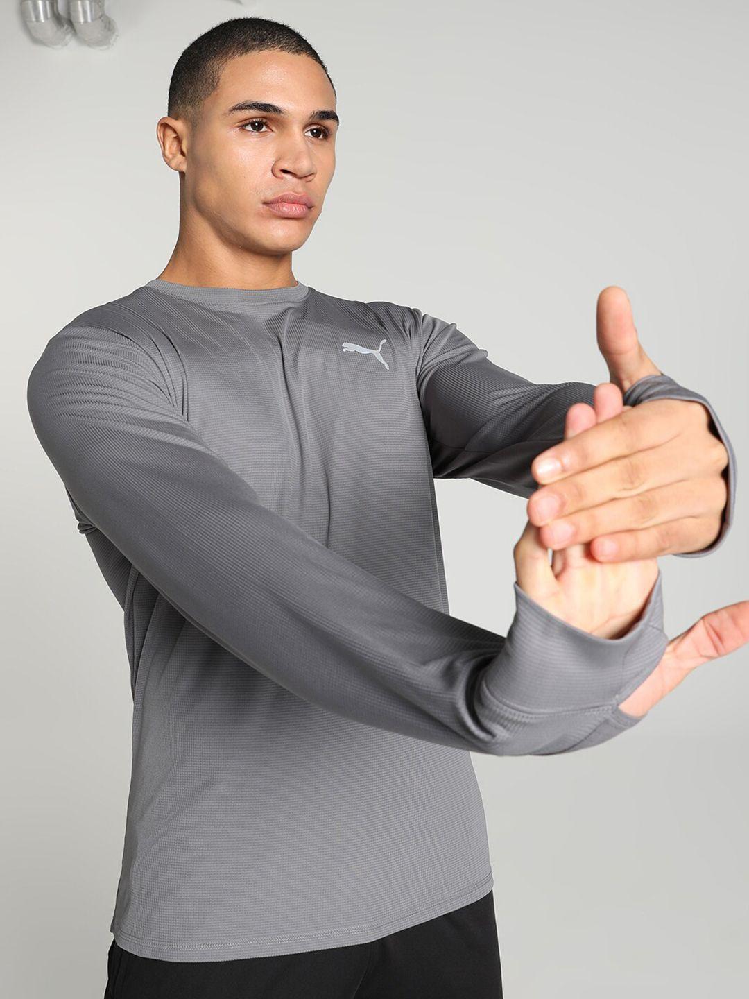 puma run favorite long sleeve cotton t-shirt