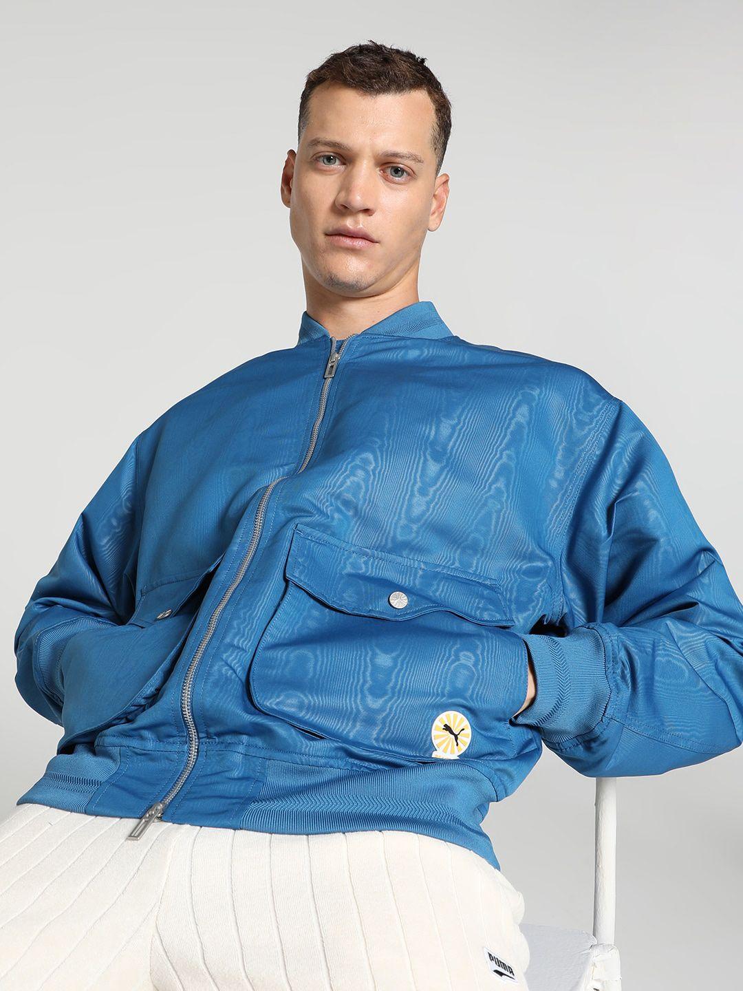 puma relaxed-fit open front jacket