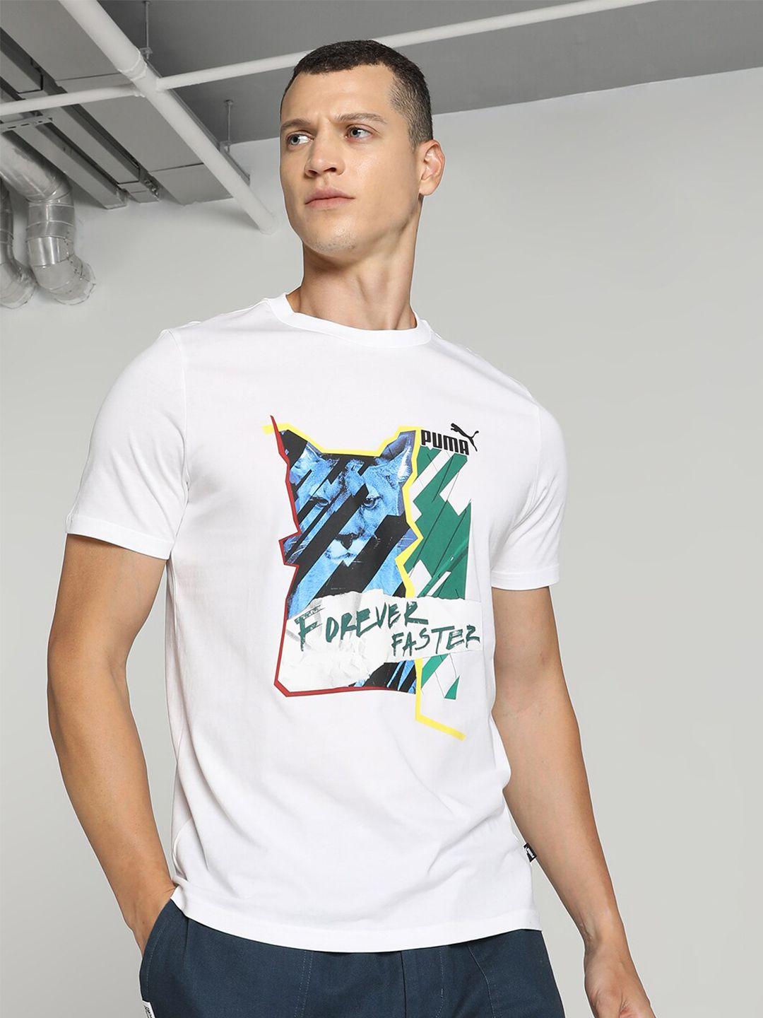 puma graphics photoprint cotton t-shirt