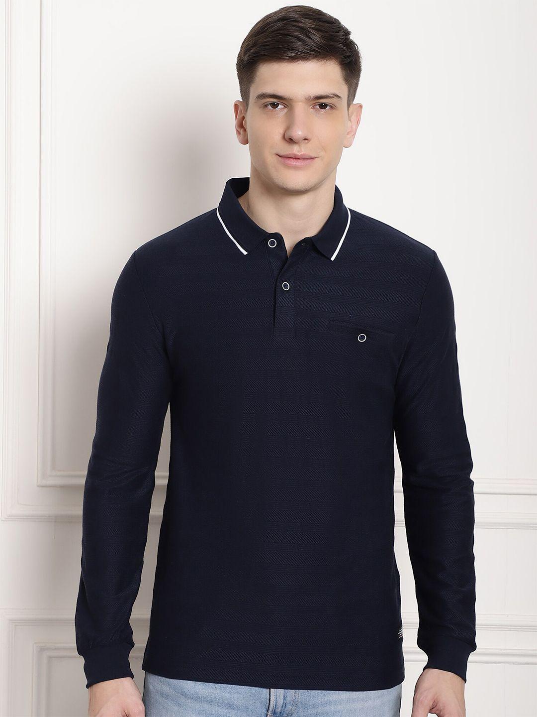 confidence polo collar slim fit cotton t-shirt