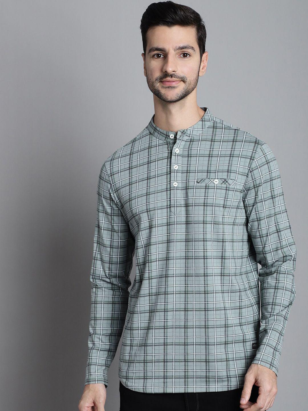 confidence checked cotton t-shirt