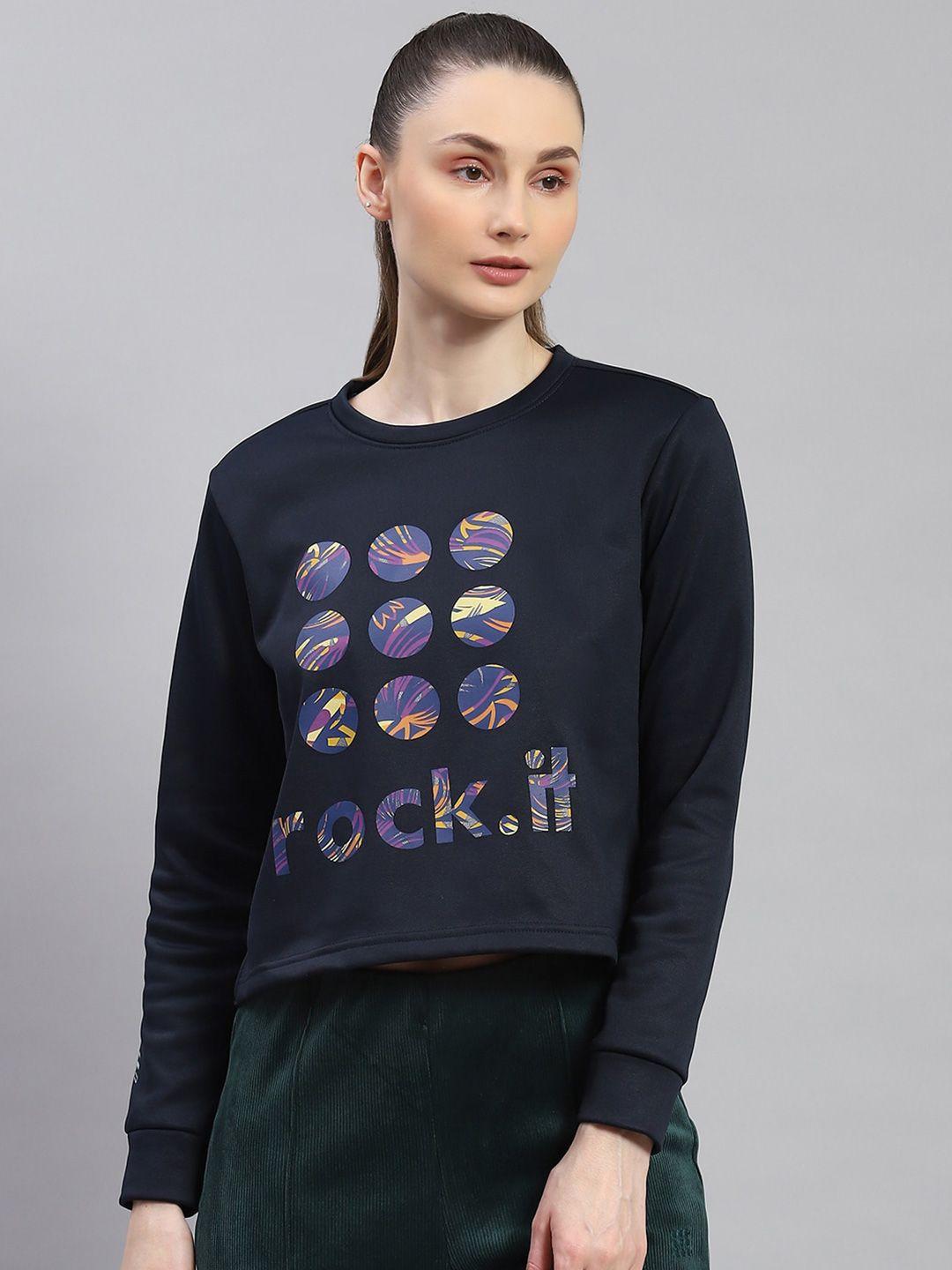 rock.it graphic printed pullover sweatshirt