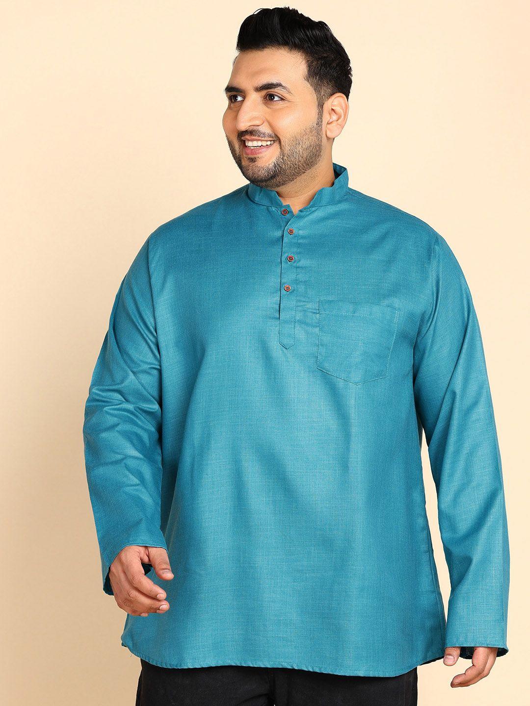 sztori plus size mandarin collar straight kurta