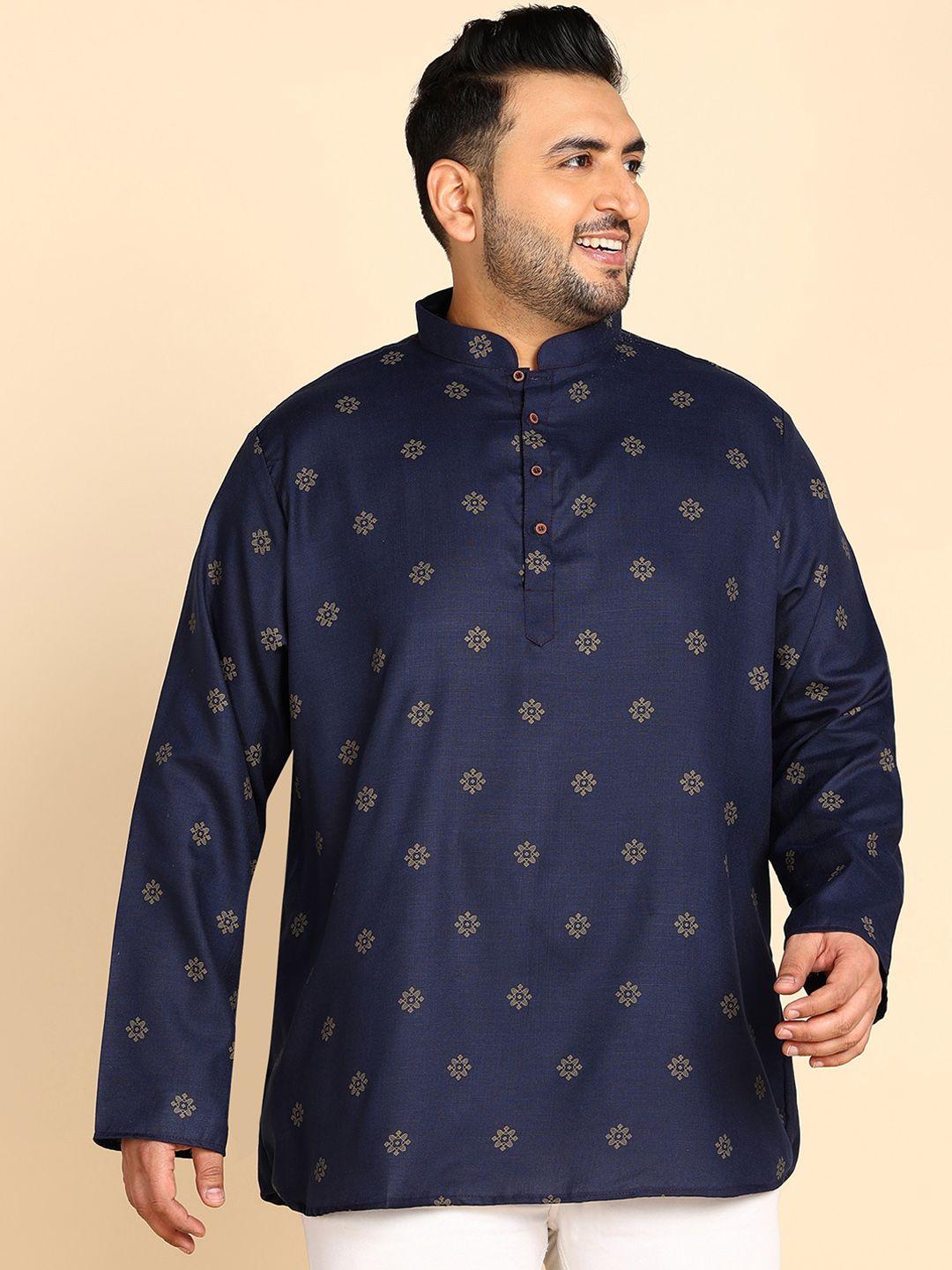 sztori ethnic motifs printed mandarin collar short kurta