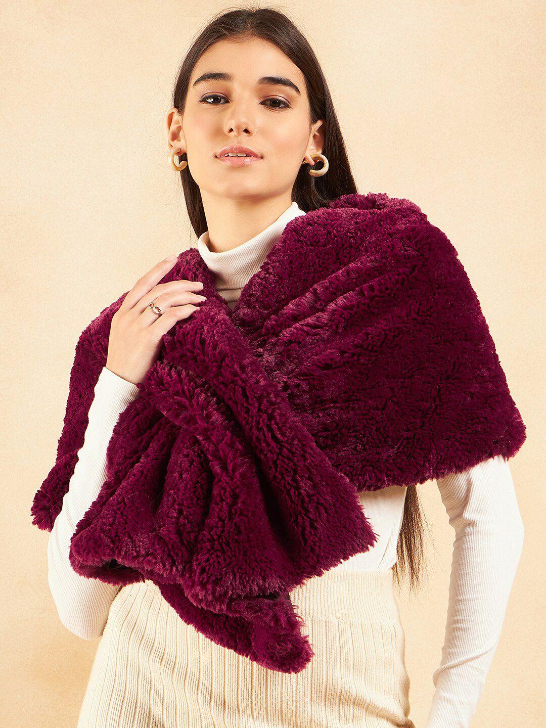 inweave women faux fur cape shrug