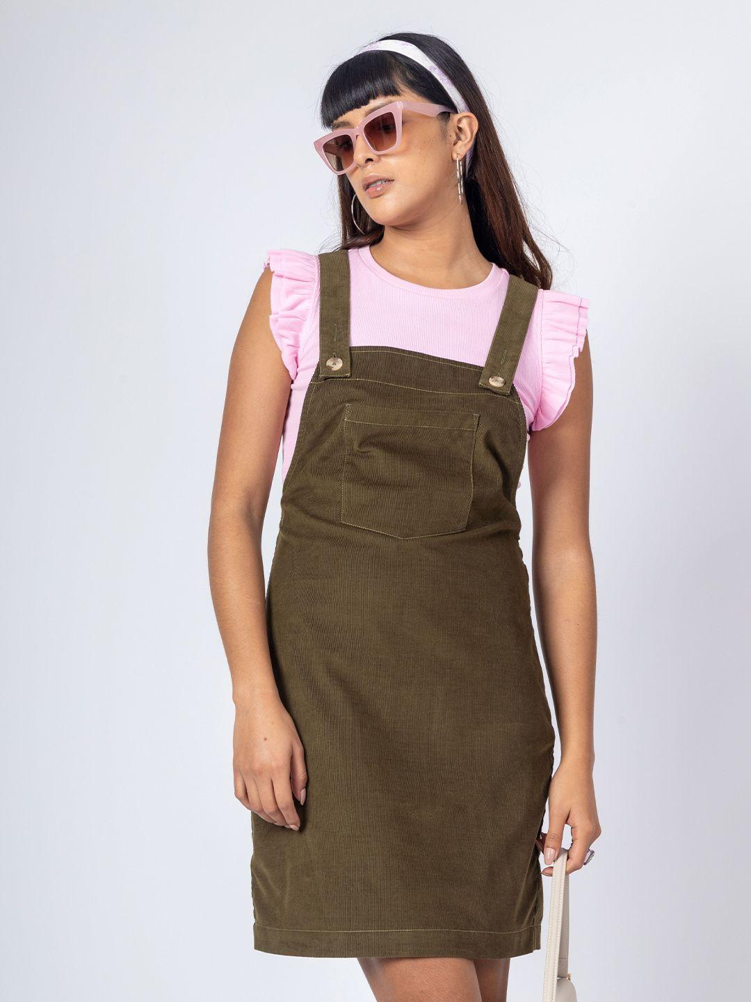 h&m pinafore corduroy dress