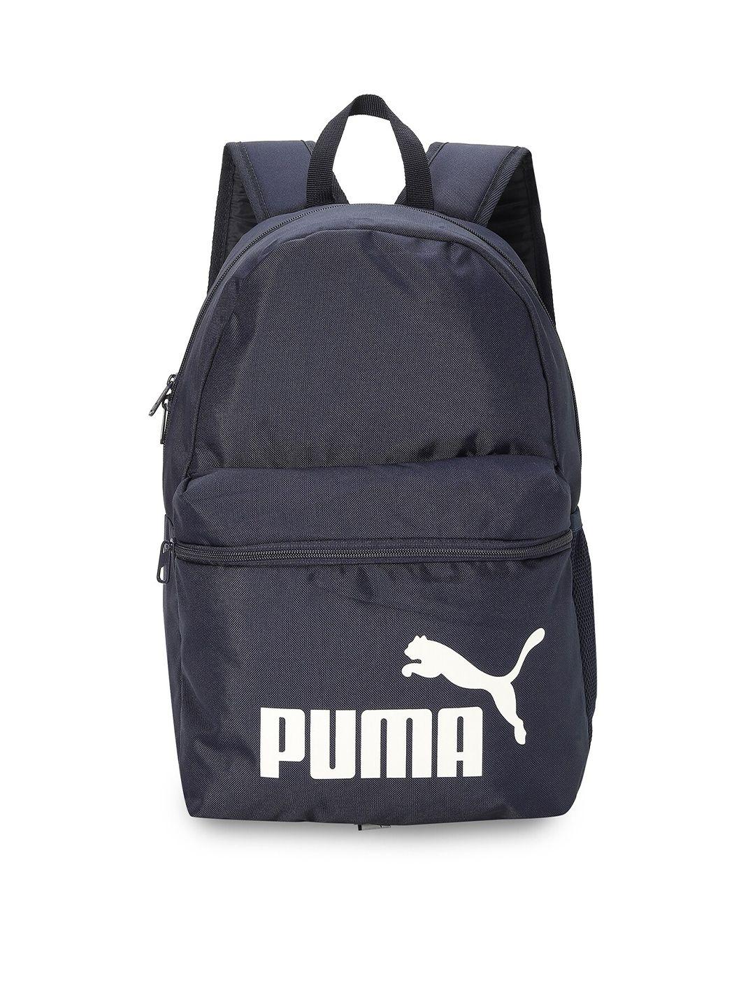 puma unisex brand logo printed phase padded zip-up backpacks