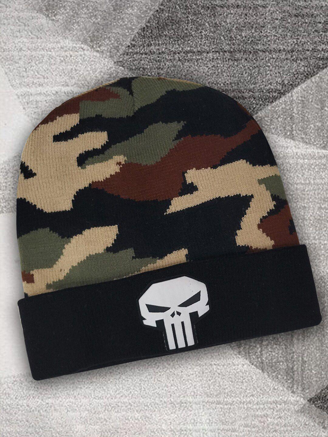 free authority men punisher printed beanie caps