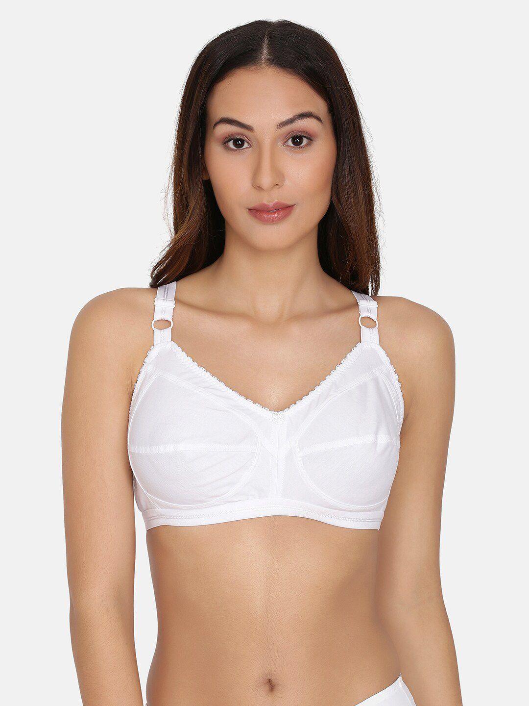 prettybold full coverage non padded cotton everyday bra with all day comfort