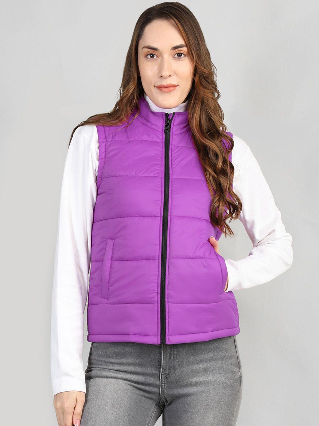 chemistry women fuchsia lightweight sleeveless fashion jacket