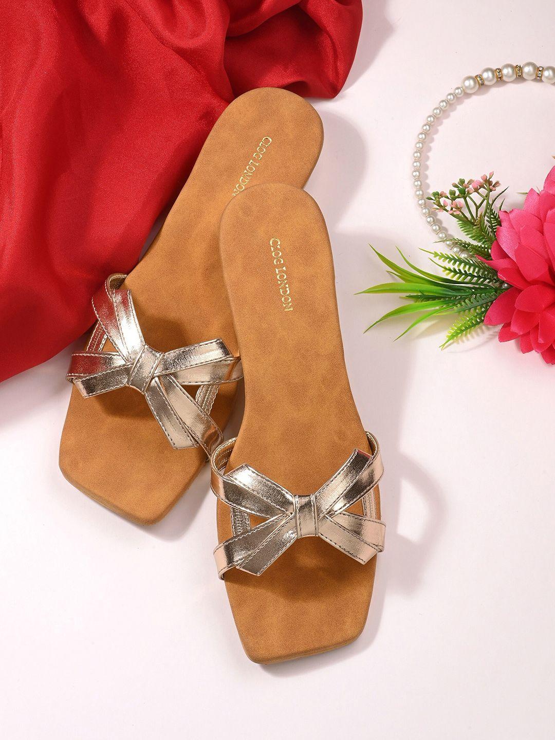 clog london open toe block heels with bows