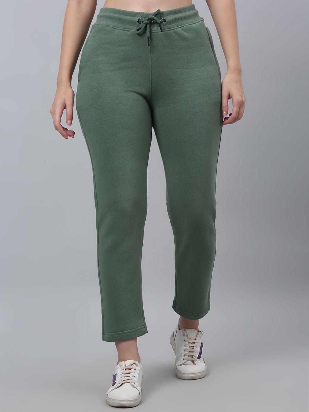 cantabil women mid-rise fleece track pants