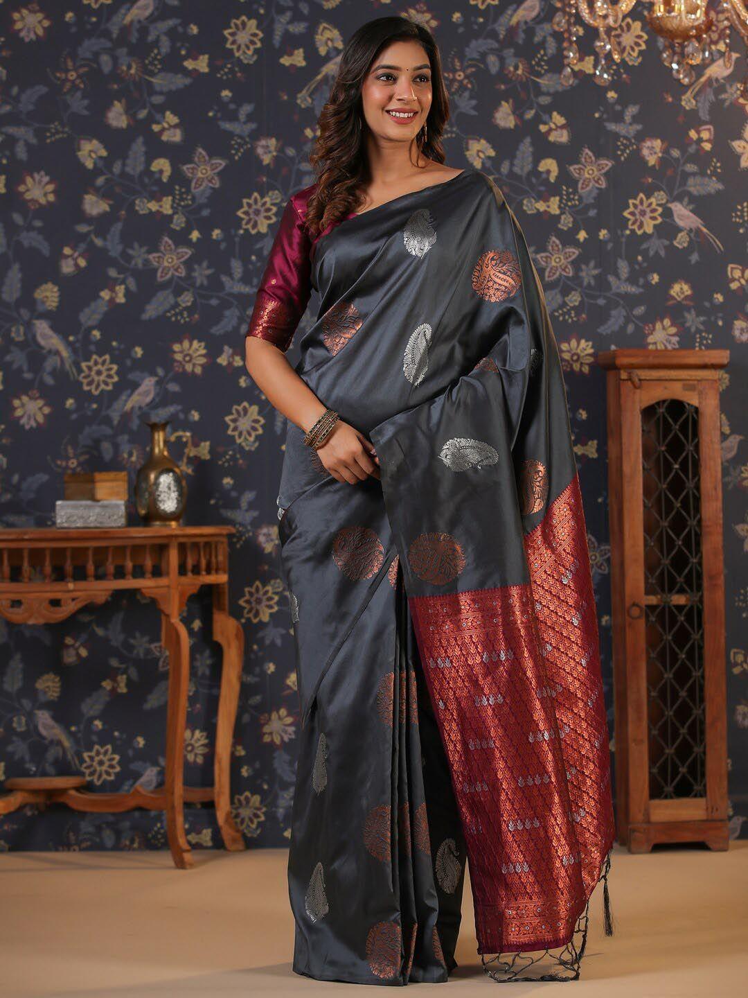 house of pataudi woven design sarees