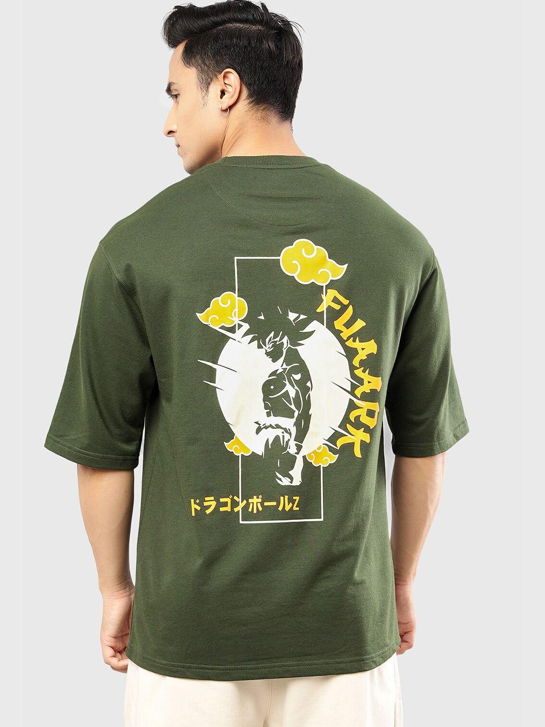 fuaark anime printed moisture wicking oversized t-shirt