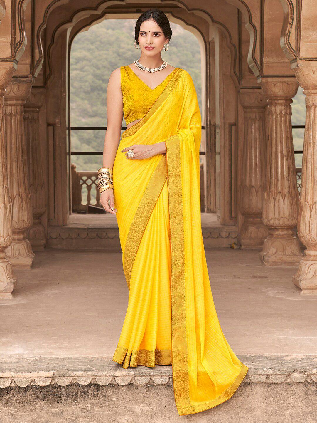 sanskar yellow ethnic motifs saree