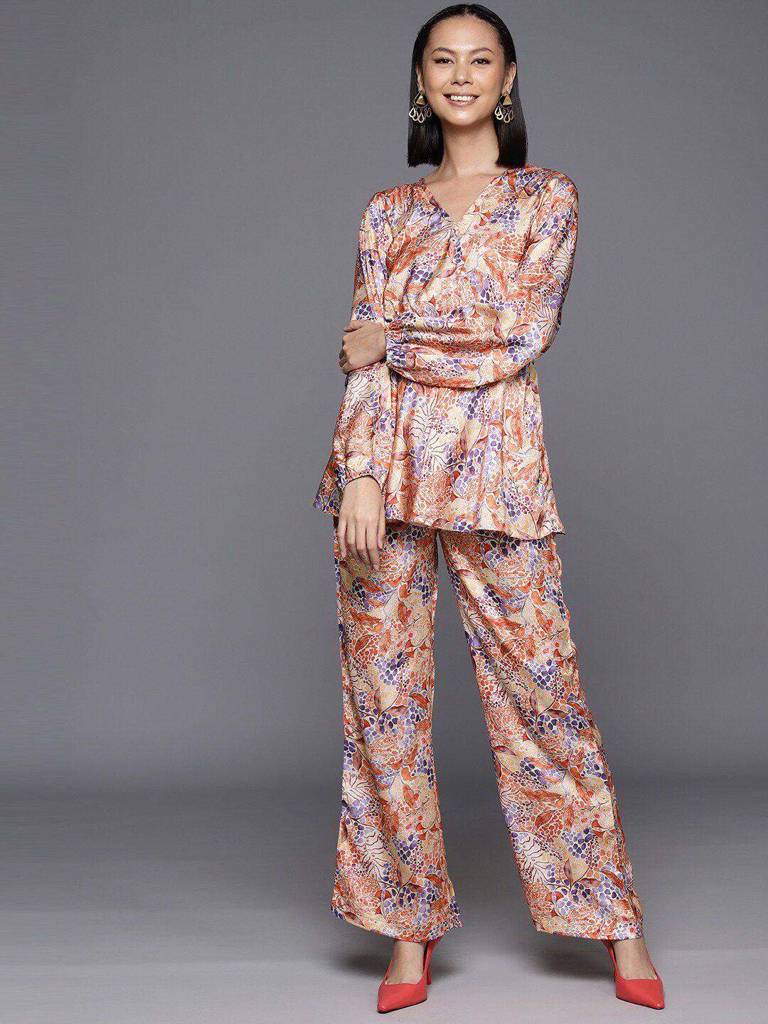 kalini printed top & trousers co-ord