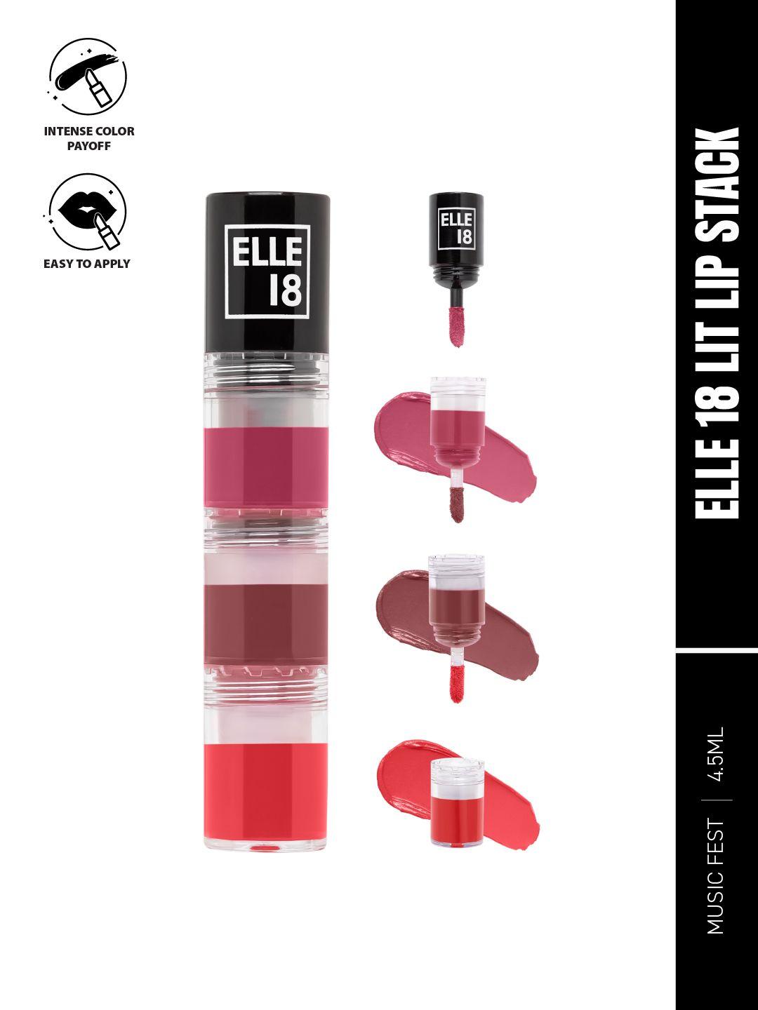 elle 18 lit lip stack 3-in-1 lipstick 4.5ml - music fest