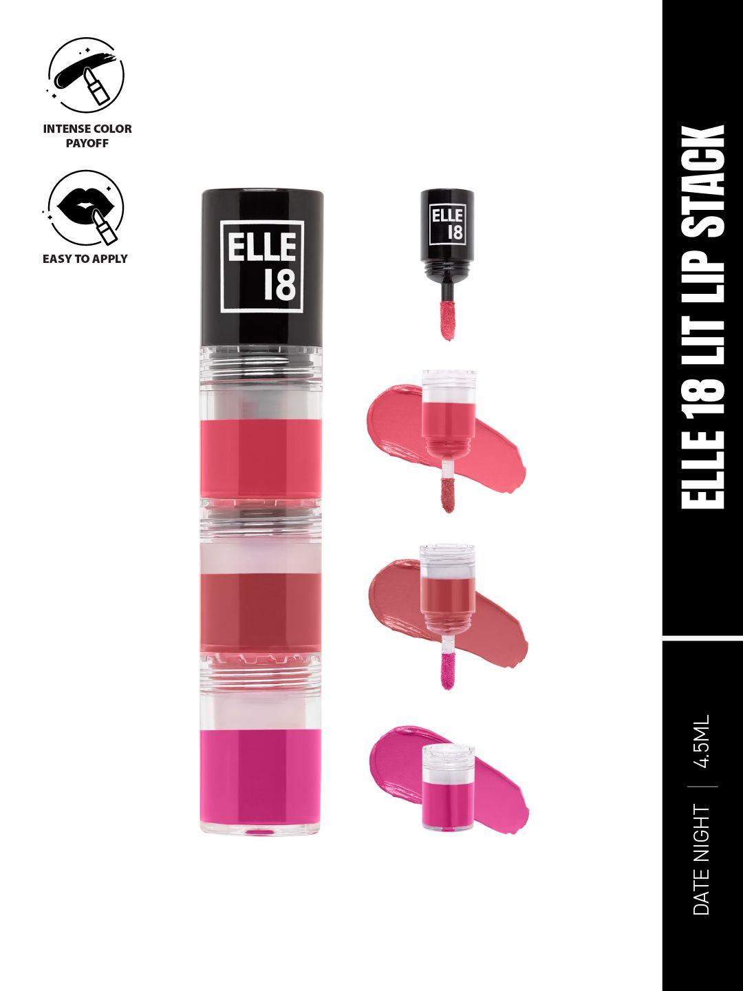 elle 18 lit lip stack 3-in-1 lipstick 4.5ml - date night