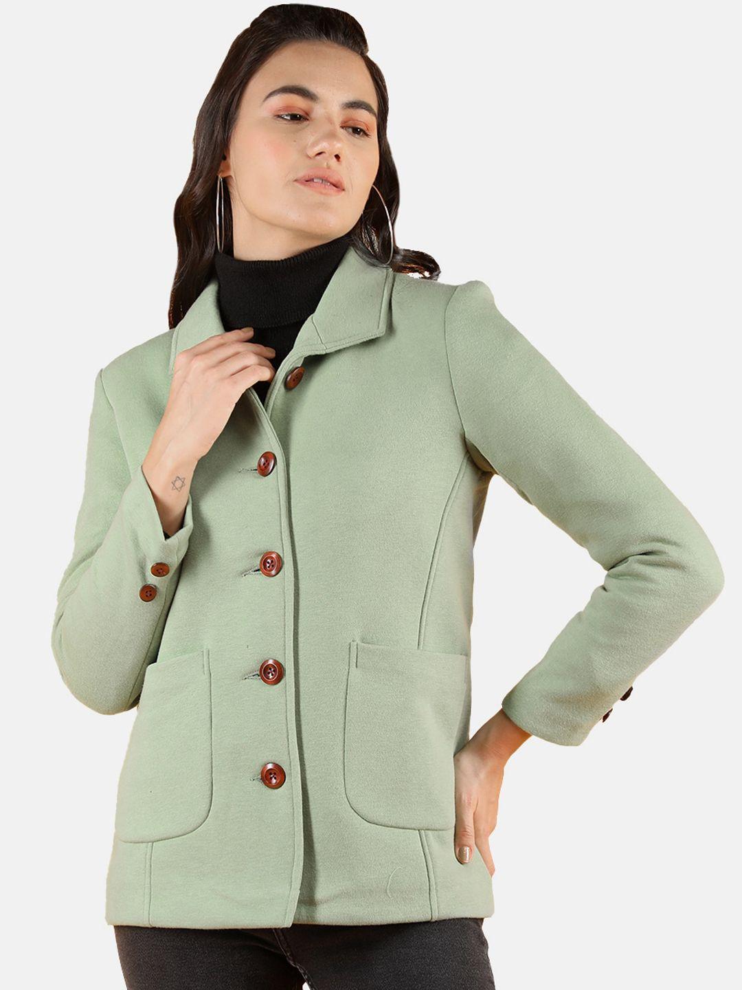 chemistry spread collar fleece pea coat