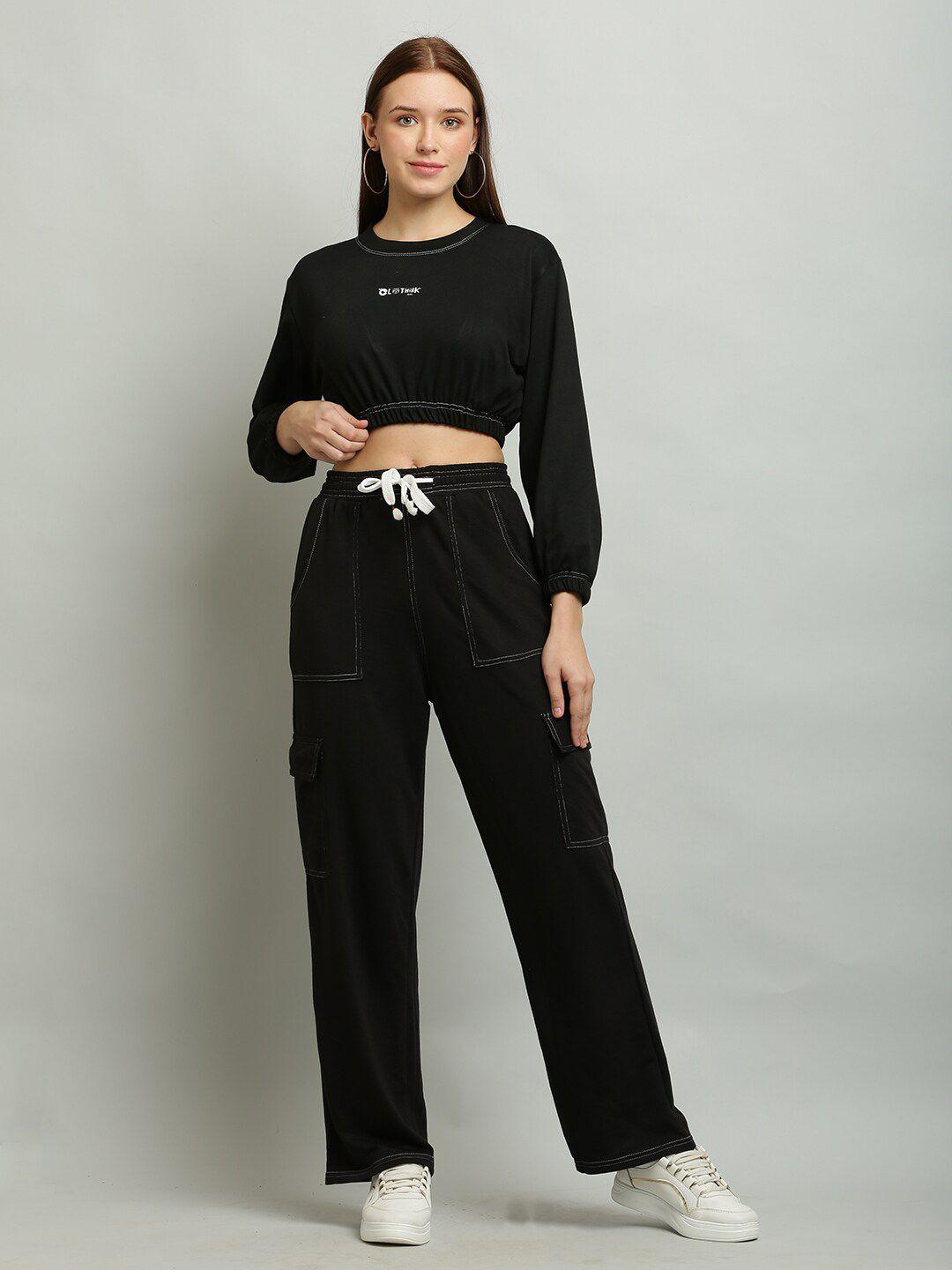 baesd women printed top with trousers