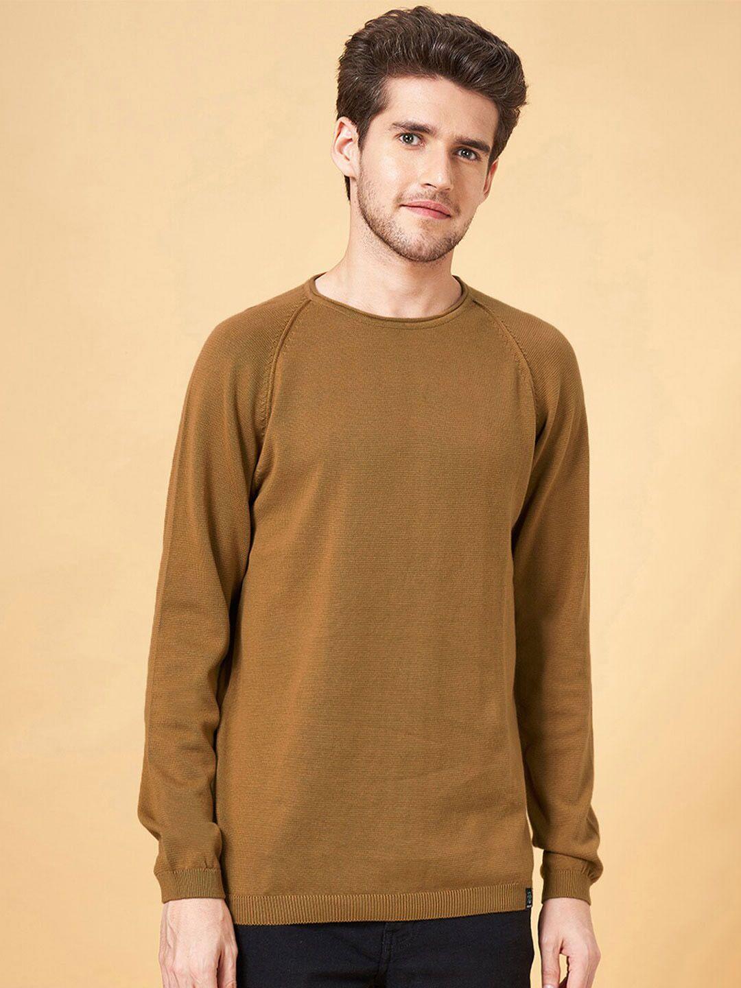 people round neck raglan sleeves pure cotton sweater