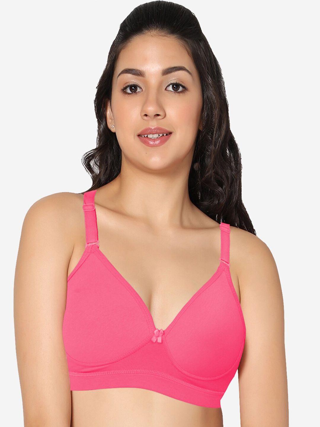 in care full coverage heavily padded all day comfort non wired cotton push up bra