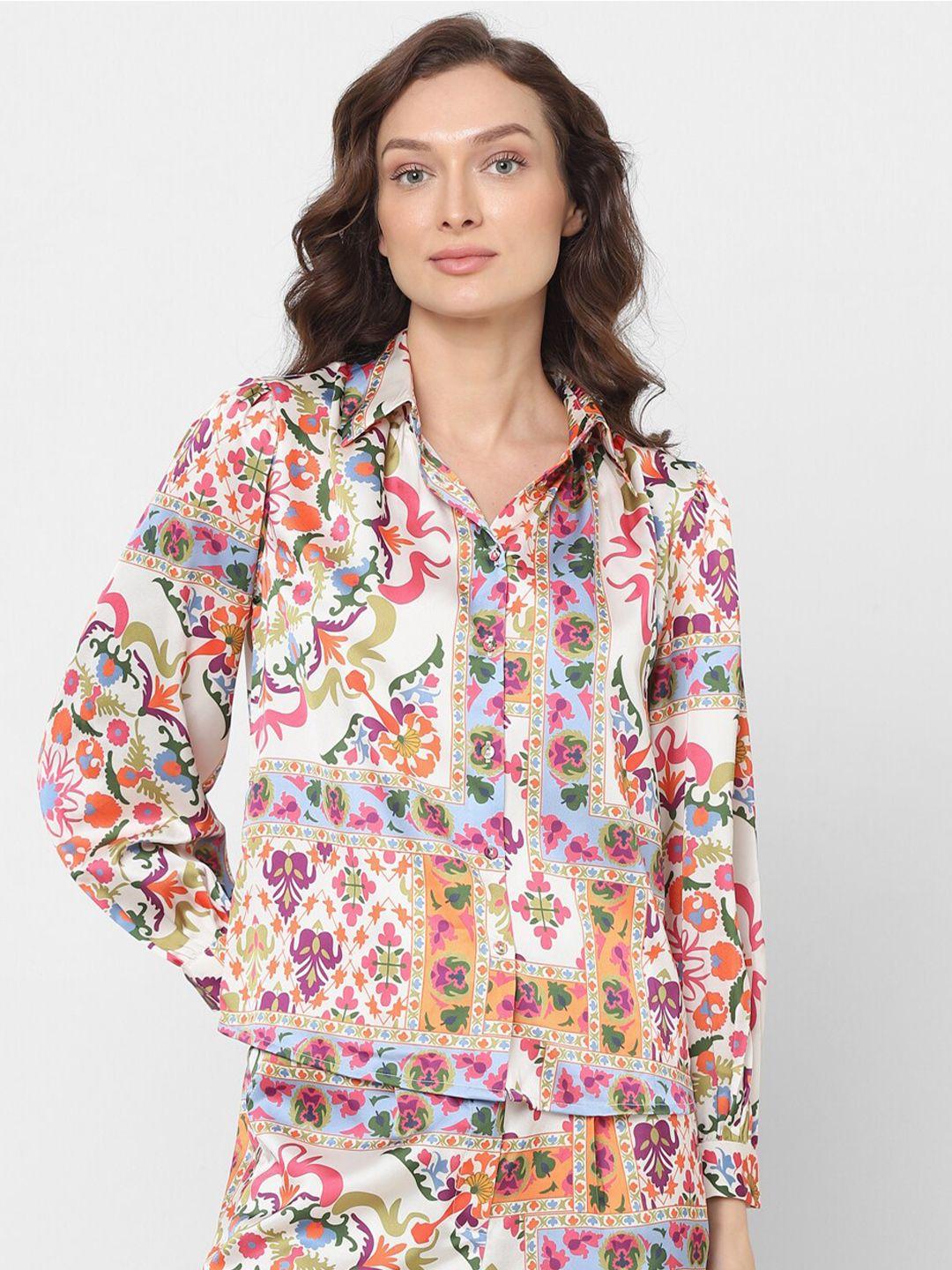 vero moda ethnic motifs printed casual shirt