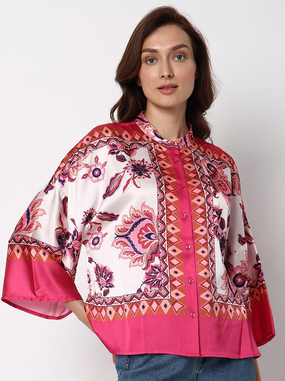 vero moda ethnic motifs printed casual shirt