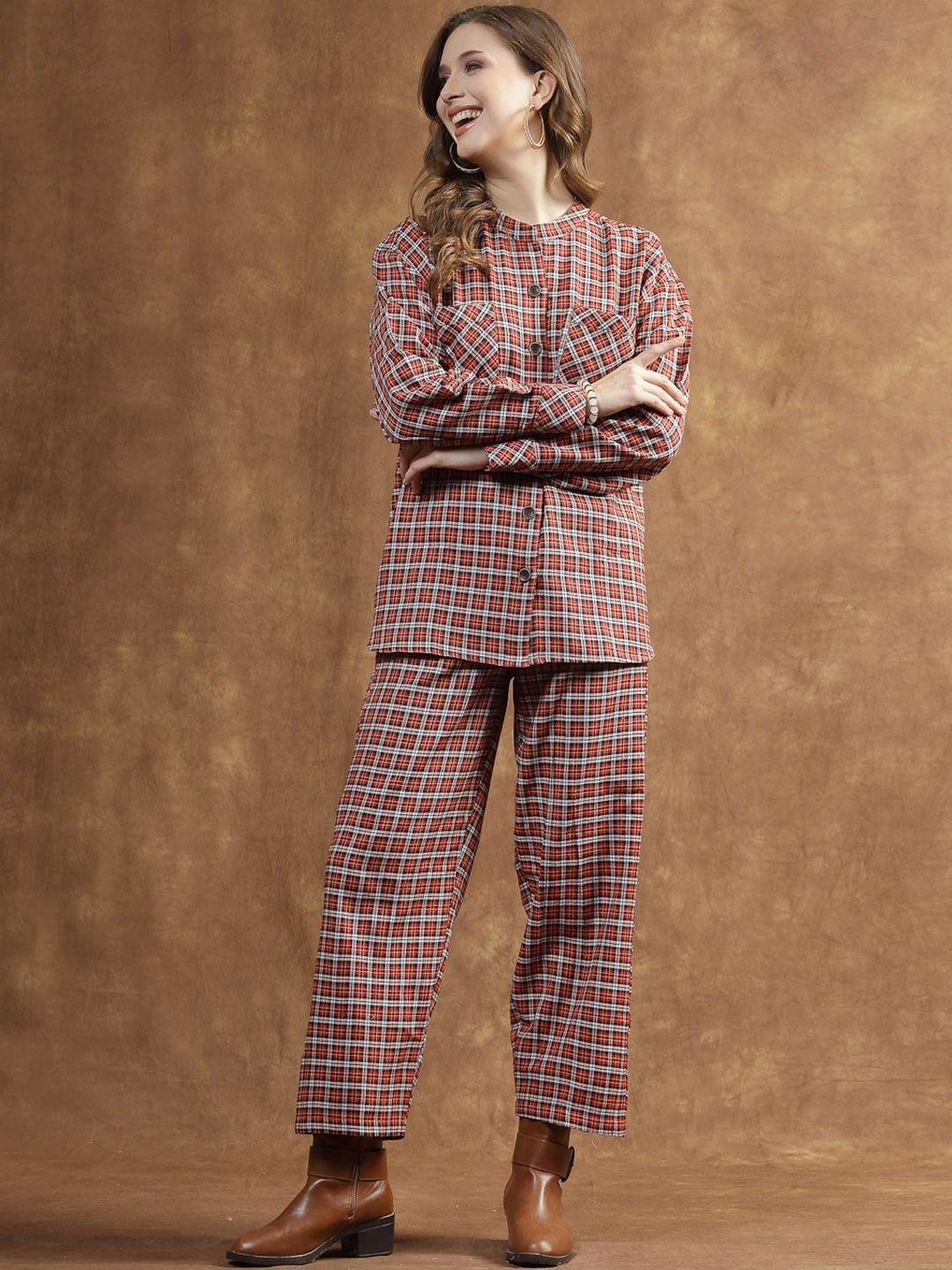 stylum checked shirt & trousers co-ord