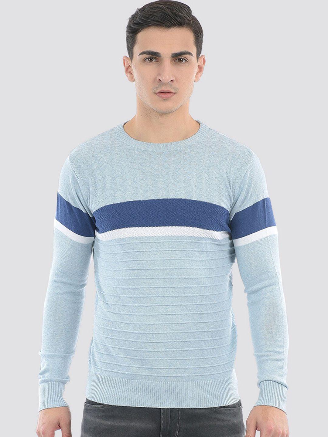 portobello striped cotton pullover sweater