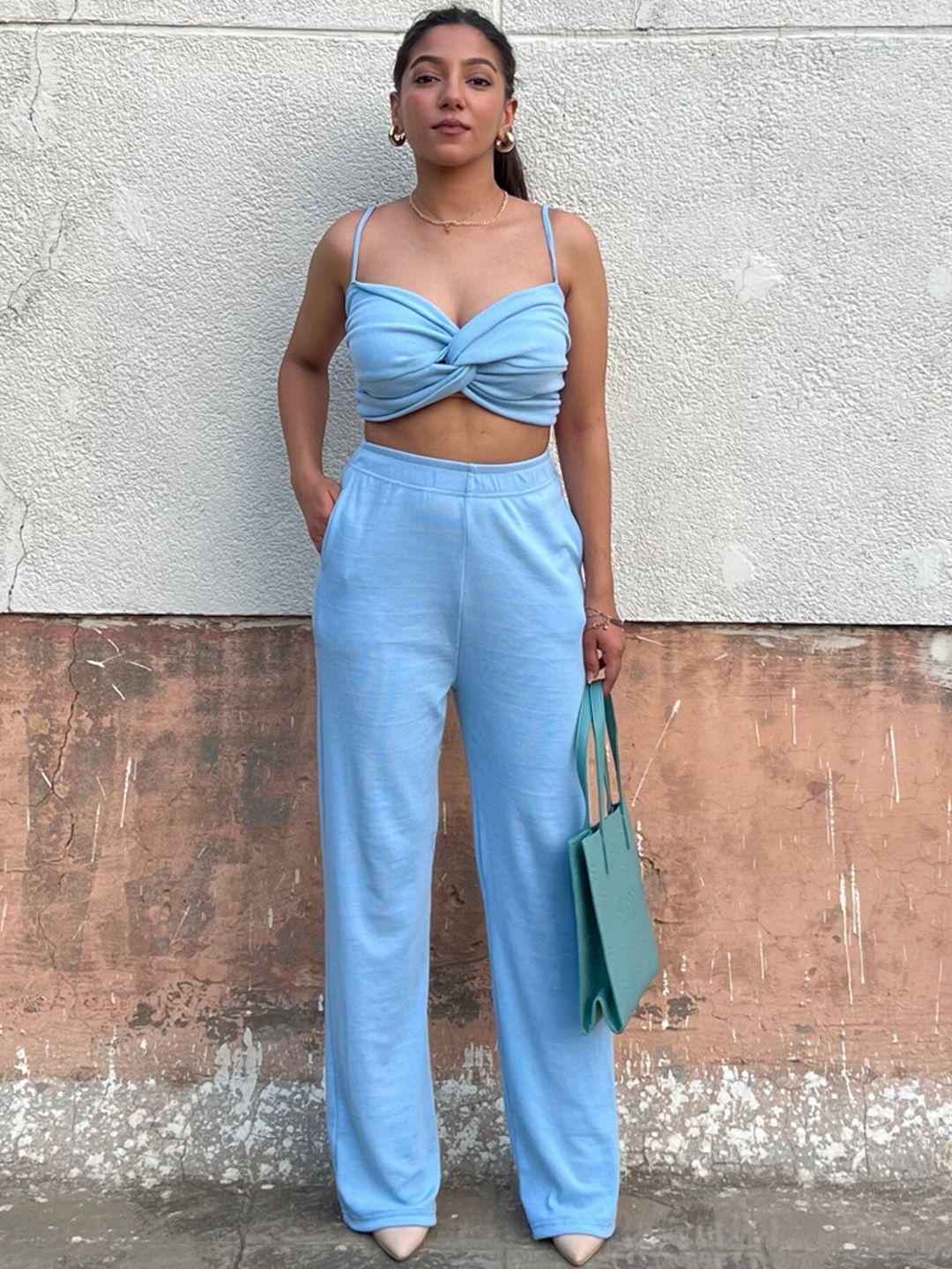 obleka crop top & palazzos co-ord