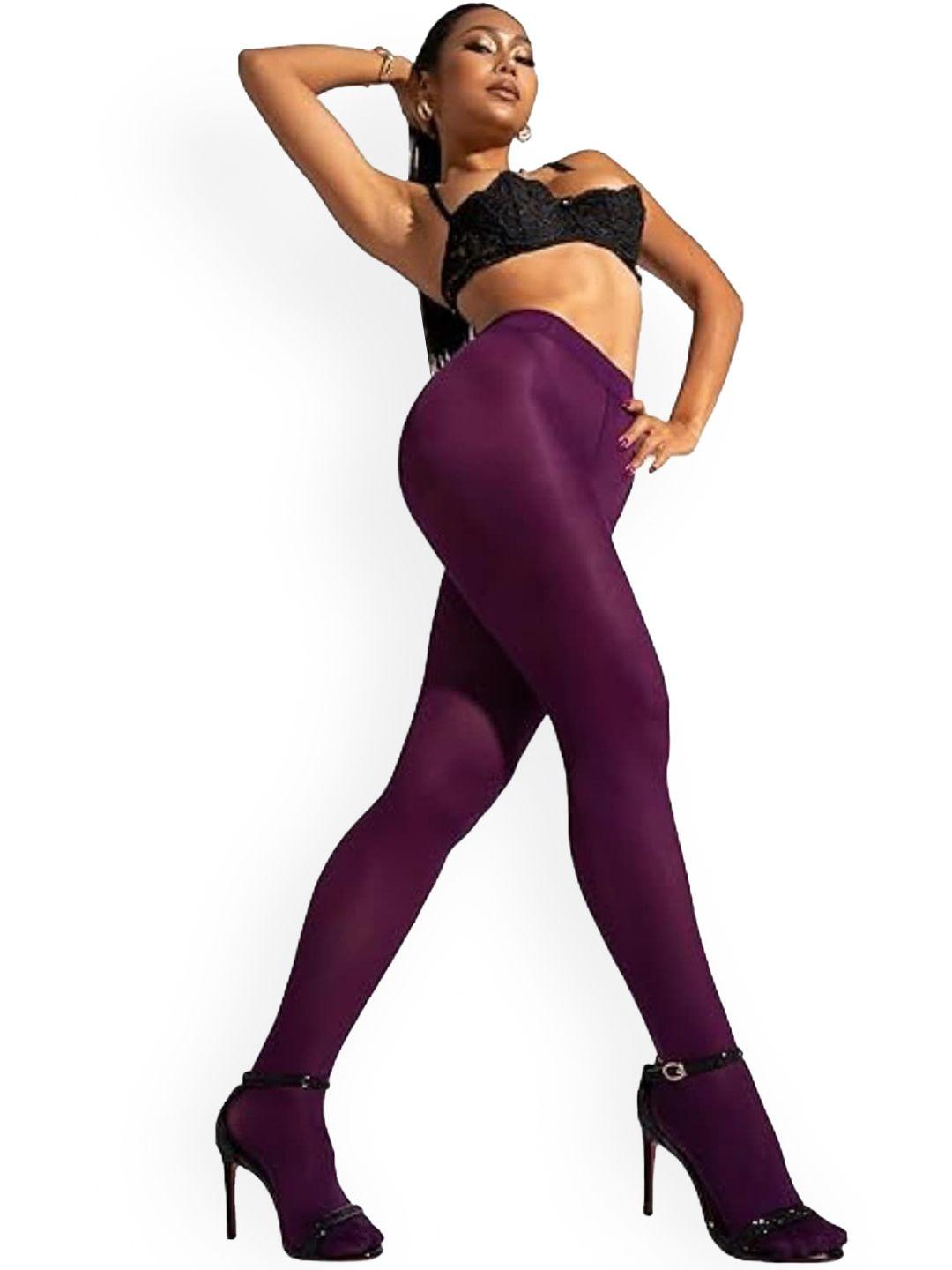 baesd high-waist opaque stockings